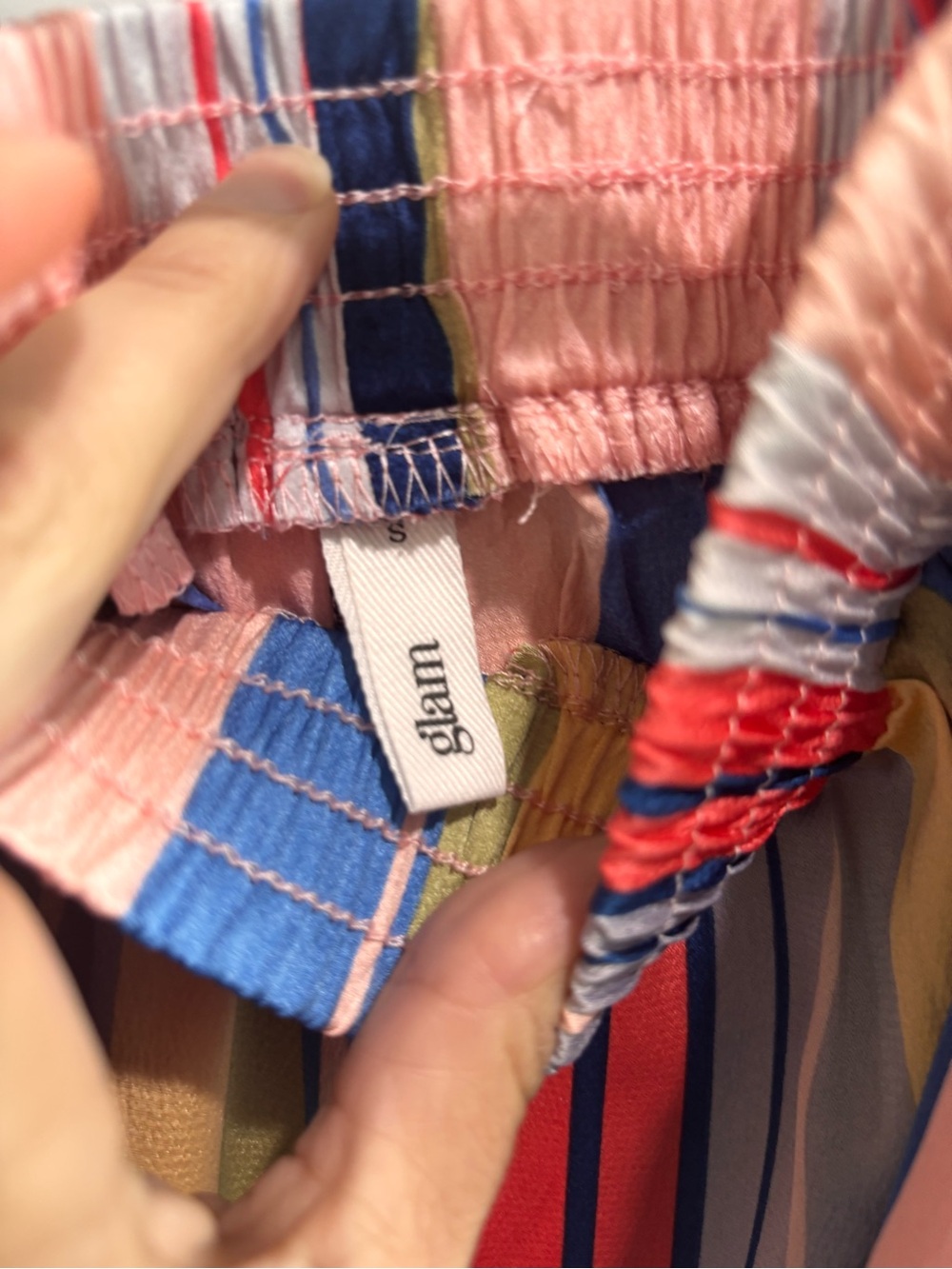 glam Pink Multi-Stripe wide leg pants - Picture 3 of 6